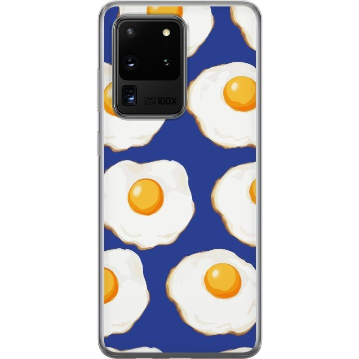 Mobildeksel til Samsung Galaxy S20 Ultra med Stekte egg motiv i gruppen SMARTTELEFON & NETTBRETT / Mobilbeskyttelse / Samsung hos TP E-commerce Nordic AB (A62231)