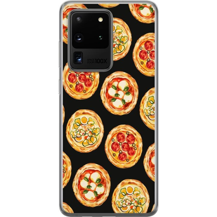 Mobildeksel til Samsung Galaxy S20 Ultra med Pizza motiv i gruppen SMARTTELEFON & NETTBRETT / Mobilbeskyttelse / Samsung hos TP E-commerce Nordic AB (A62238)