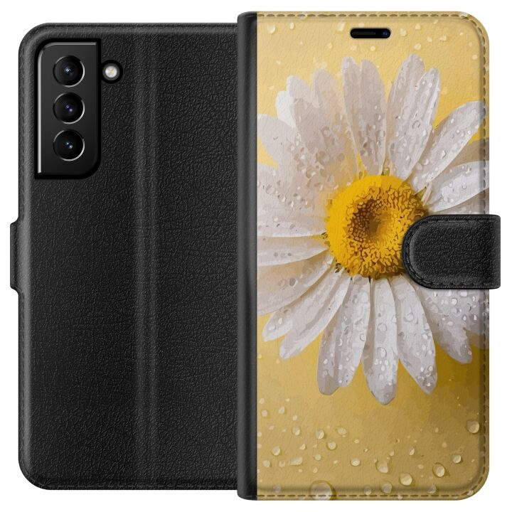 Lommeboketui til Samsung Galaxy S21+ 5G med Porselensblomst motiv i gruppen SMARTTELEFON & NETTBRETT / Mobilbeskyttelse / Samsung hos TP E-commerce Nordic AB (A62360)