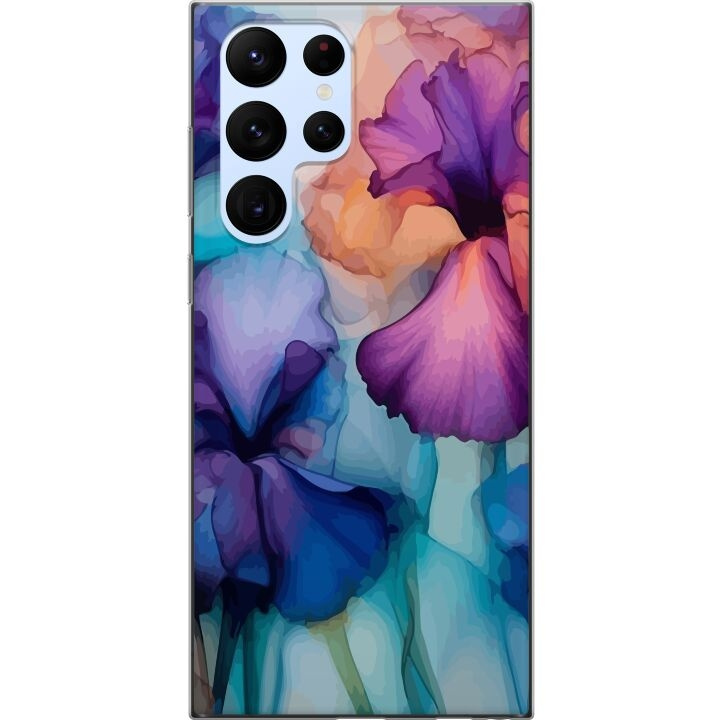 Mobildeksel til Samsung Galaxy S22 Ultra 5G med Magiske blomster motiv i gruppen SMARTTELEFON & NETTBRETT / Mobilbeskyttelse / Samsung hos TP E-commerce Nordic AB (A62606)