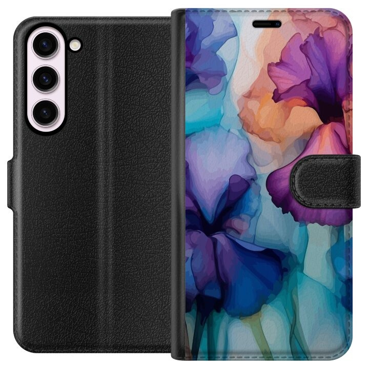 Lommeboketui til Samsung Galaxy S23+ med Magiske blomster motiv i gruppen SMARTTELEFON & NETTBRETT / Mobilbeskyttelse / Samsung hos TP E-commerce Nordic AB (A62741)