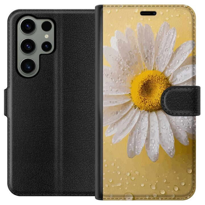 Lommeboketui til Samsung Galaxy S23 Ultra med Porselensblomst motiv i gruppen SMARTTELEFON & NETTBRETT / Mobilbeskyttelse / Samsung hos TP E-commerce Nordic AB (A62792)