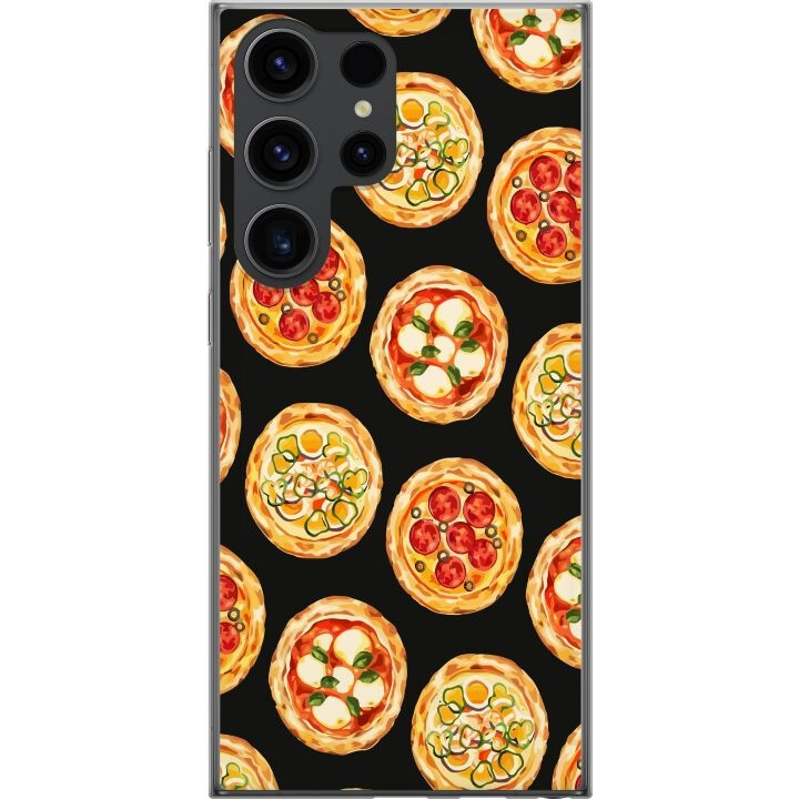 Mobildeksel til Samsung Galaxy S24 Ultra med Pizza motiv i gruppen SMARTTELEFON & NETTBRETT / Mobilbeskyttelse / Samsung hos TP E-commerce Nordic AB (A62994)