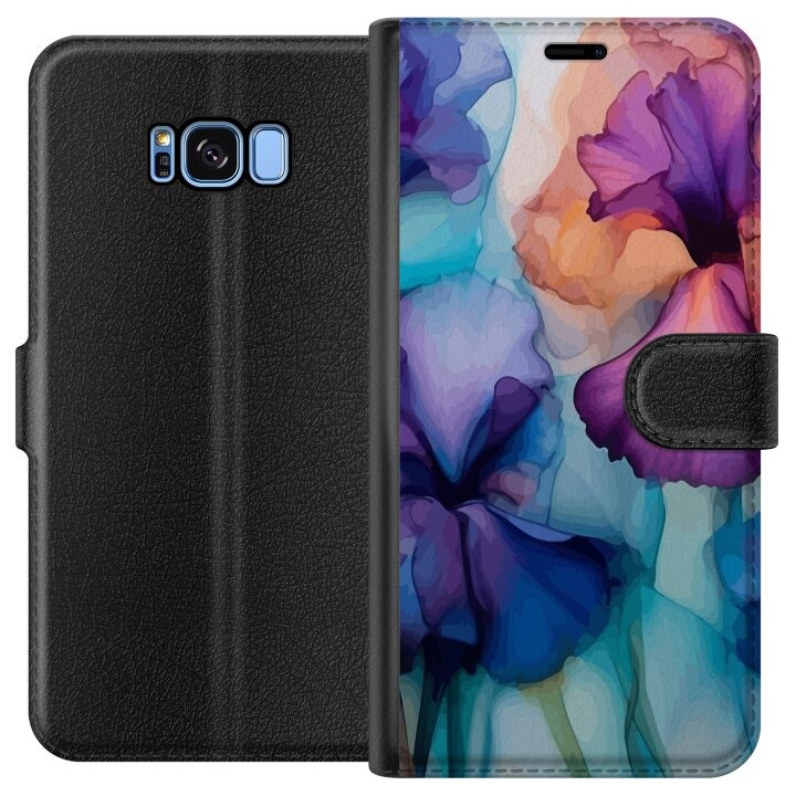 Lommeboketui til Samsung Galaxy S8 med Magiske blomster motiv i gruppen SMARTTELEFON & NETTBRETT / Mobilbeskyttelse / Samsung hos TP E-commerce Nordic AB (A63146)