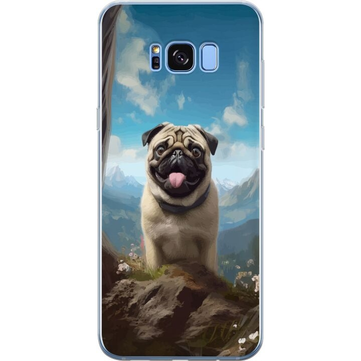 Mobildeksel til Samsung Galaxy S8 med Glad Hund motiv i gruppen SMARTTELEFON & NETTBRETT / Mobilbeskyttelse / Samsung hos TP E-commerce Nordic AB (A63188)