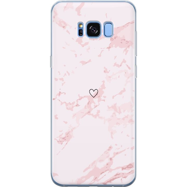 Mobildeksel til Samsung Galaxy S8 med Rosa Hjerte motiv i gruppen SMARTTELEFON & NETTBRETT / Mobilbeskyttelse / Samsung hos TP E-commerce Nordic AB (A63193)