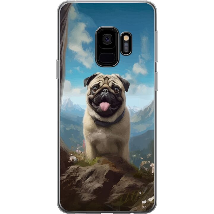 Mobildeksel til Samsung Galaxy S9 med Glad Hund motiv i gruppen SMARTTELEFON & NETTBRETT / Mobilbeskyttelse / Samsung hos TP E-commerce Nordic AB (A63269)