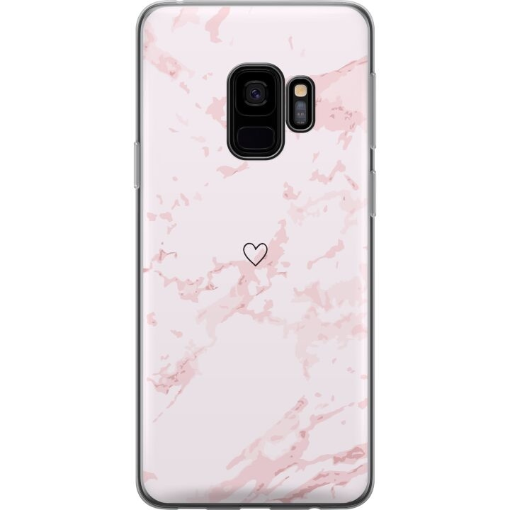 Mobildeksel til Samsung Galaxy S9 med Rosa Hjerte motiv i gruppen SMARTTELEFON & NETTBRETT / Mobilbeskyttelse / Samsung hos TP E-commerce Nordic AB (A63274)