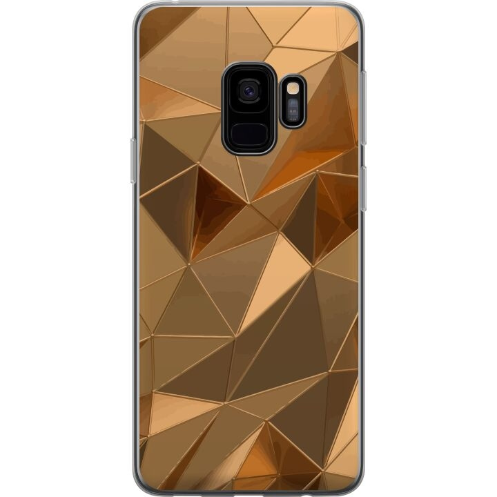 Mobildeksel til Samsung Galaxy S9 med 3D Gull motiv i gruppen SMARTTELEFON & NETTBRETT / Mobilbeskyttelse / Samsung hos TP E-commerce Nordic AB (A63275)