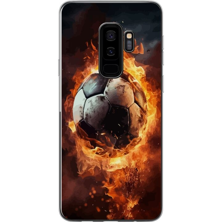 Mobildeksel til Samsung Galaxy S9+ med Fotball motiv i gruppen SMARTTELEFON & NETTBRETT / Mobilbeskyttelse / Samsung hos TP E-commerce Nordic AB (A63326)