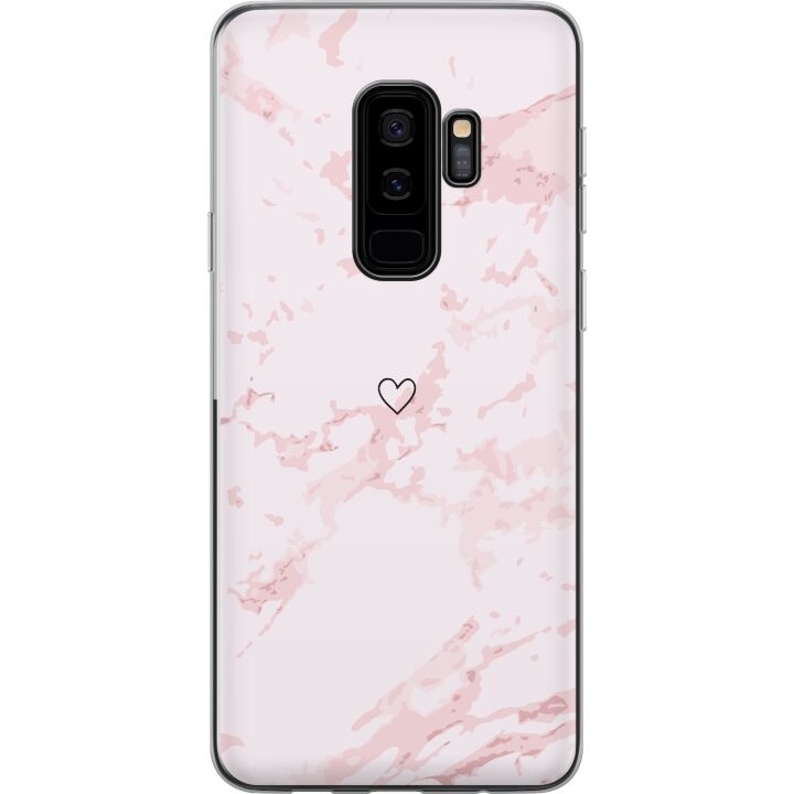 Mobildeksel til Samsung Galaxy S9+ med Rosa Hjerte motiv i gruppen SMARTTELEFON & NETTBRETT / Mobilbeskyttelse / Samsung hos TP E-commerce Nordic AB (A63328)