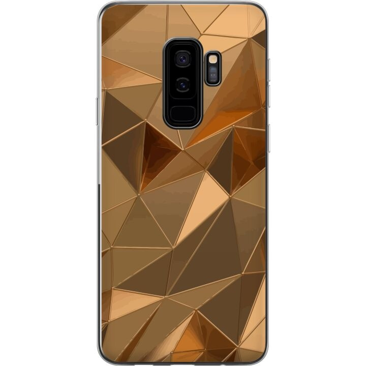 Mobildeksel til Samsung Galaxy S9+ med 3D Gull motiv i gruppen SMARTTELEFON & NETTBRETT / Mobilbeskyttelse / Samsung hos TP E-commerce Nordic AB (A63329)