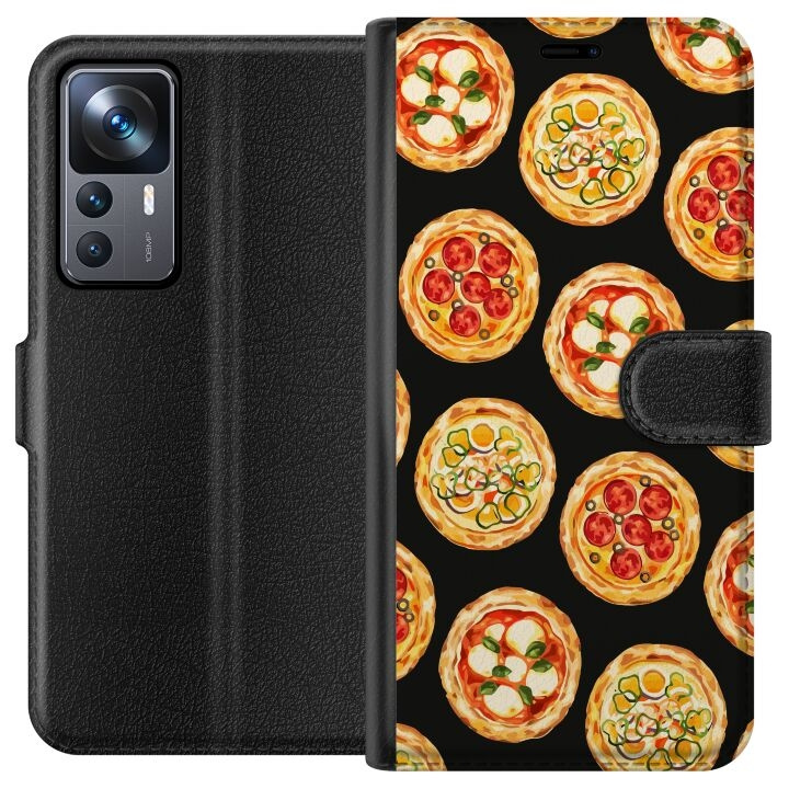 Lommeboketui til Xiaomi 12T med Pizza motiv i gruppen SMARTTELEFON & NETTBRETT / Mobilbeskyttelse / Xiaomi hos TP E-commerce Nordic AB (A63966)