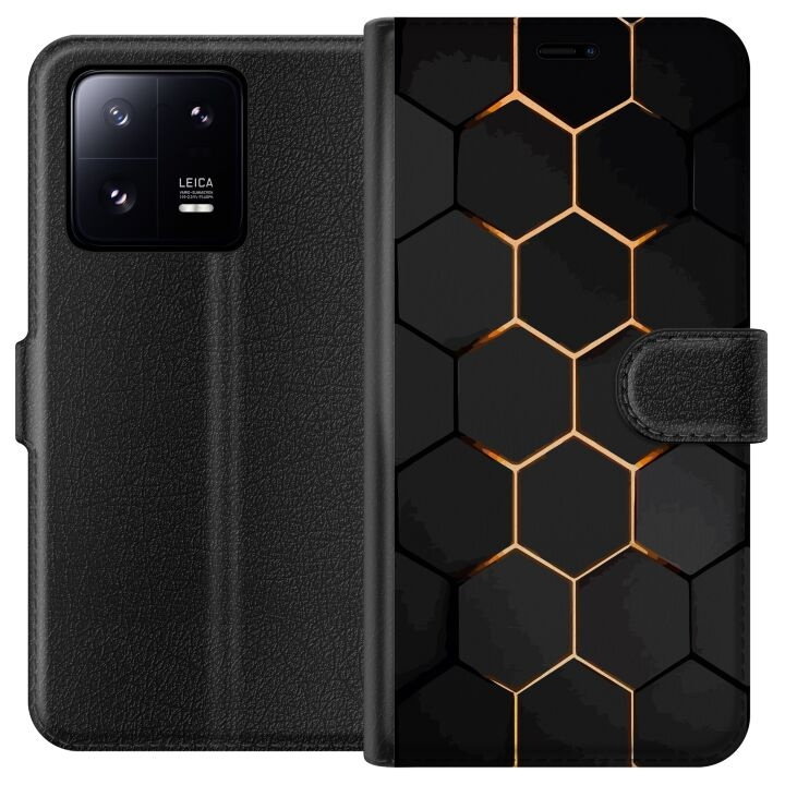 Lommeboketui til Xiaomi 13 Pro med Luksuriøst Mønster motiv i gruppen SMARTTELEFON & NETTBRETT / Mobilbeskyttelse / Xiaomi hos TP E-commerce Nordic AB (A64194)