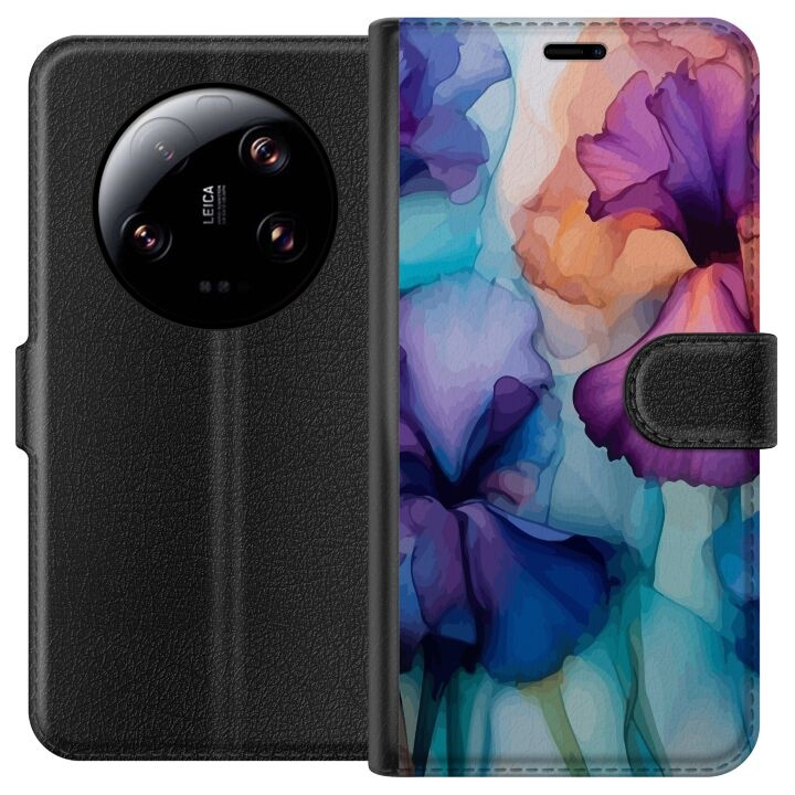 Lommeboketui til Xiaomi 13 Ultra med Magiske blomster motiv i gruppen SMARTTELEFON & NETTBRETT / Mobilbeskyttelse / Xiaomi hos TP E-commerce Nordic AB (A64280)