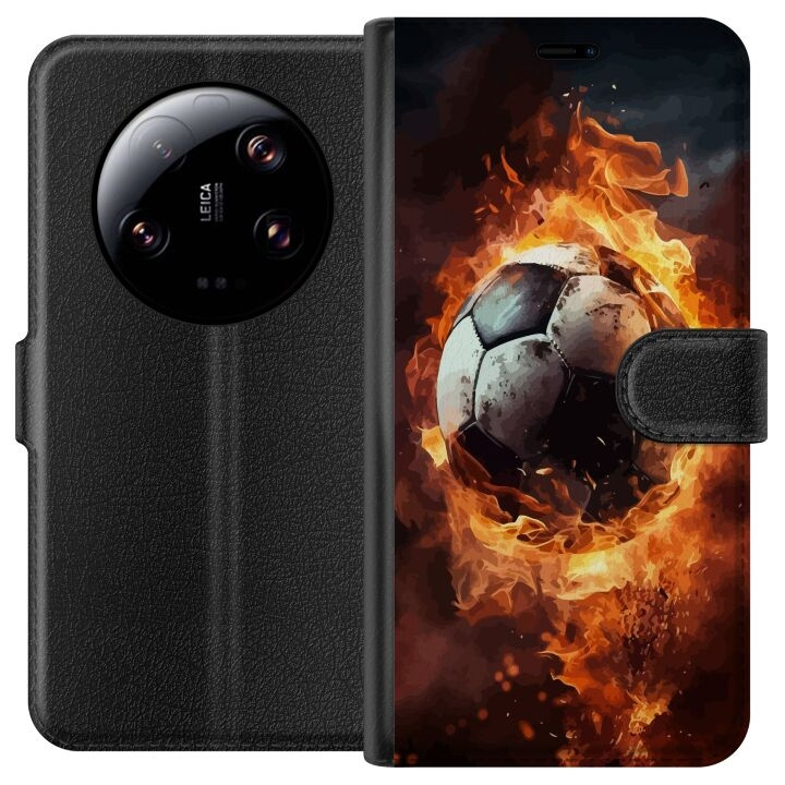 Lommeboketui til Xiaomi 13 Ultra med Fotball motiv i gruppen SMARTTELEFON & NETTBRETT / Mobilbeskyttelse / Xiaomi hos TP E-commerce Nordic AB (A64298)