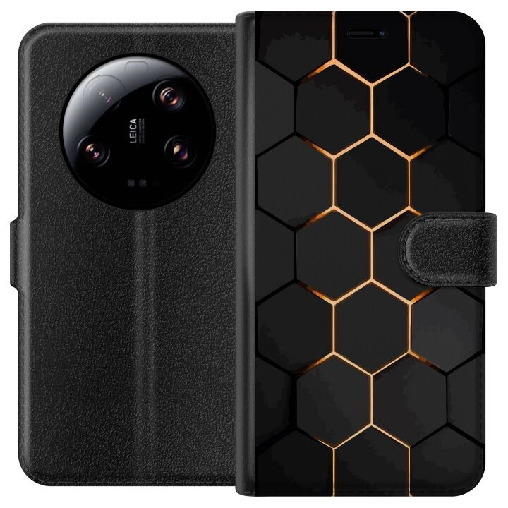 Lommeboketui til Xiaomi 13 Ultra med Luksuriøst Mønster motiv i gruppen SMARTTELEFON & NETTBRETT / Mobilbeskyttelse / Xiaomi hos TP E-commerce Nordic AB (A64302)