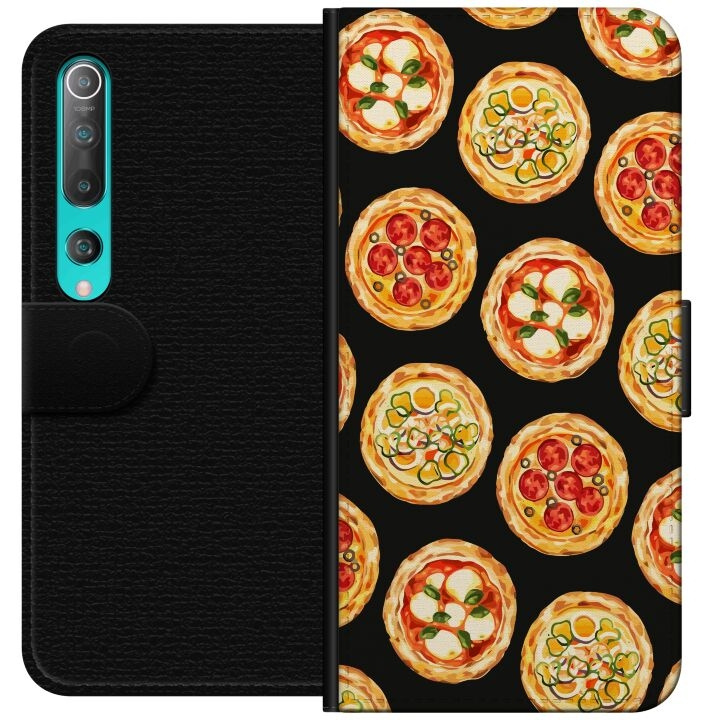 Lommeboketui til Xiaomi Mi 10 5G med Pizza motiv i gruppen SMARTTELEFON & NETTBRETT / Mobilbeskyttelse / Xiaomi hos TP E-commerce Nordic AB (A64452)