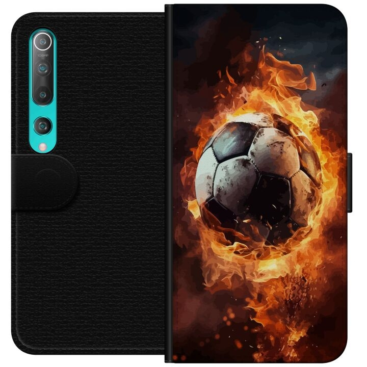 Lommeboketui til Xiaomi Mi 10 5G med Fotball motiv i gruppen SMARTTELEFON & NETTBRETT / Mobilbeskyttelse / Xiaomi hos TP E-commerce Nordic AB (A64460)