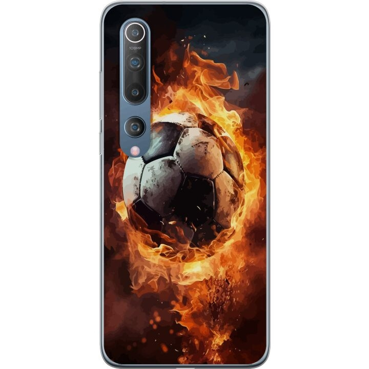 Mobildeksel til Xiaomi Mi 10 5G med Fotball motiv i gruppen SMARTTELEFON & NETTBRETT / Mobilbeskyttelse / Xiaomi hos TP E-commerce Nordic AB (A64487)