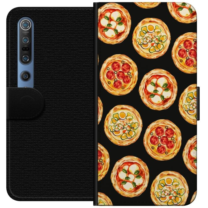 Lommeboketui til Xiaomi Mi 10 Pro 5G med Pizza motiv i gruppen SMARTTELEFON & NETTBRETT / Mobilbeskyttelse / Xiaomi hos TP E-commerce Nordic AB (A64560)