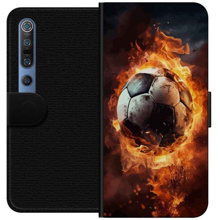 Lommeboketui til Xiaomi Mi 10 Pro 5G med Fotball motiv i gruppen SMARTTELEFON & NETTBRETT / Mobilbeskyttelse / Xiaomi hos TP E-commerce Nordic AB (A64568)