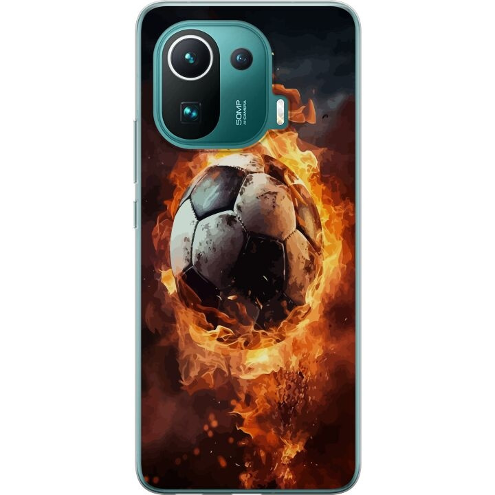 Mobildeksel til Xiaomi Mi 11 Pro med Fotball motiv i gruppen SMARTTELEFON & NETTBRETT / Mobilbeskyttelse / Xiaomi hos TP E-commerce Nordic AB (A64946)