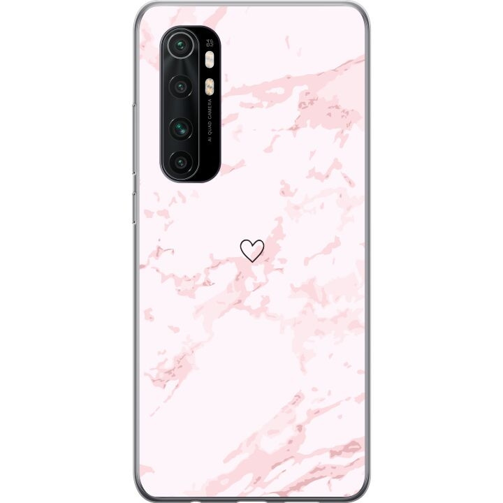 Mobildeksel til Xiaomi Mi Note 10 Lite med Rosa Hjerte motiv i gruppen SMARTTELEFON & NETTBRETT / Mobilbeskyttelse / Xiaomi hos TP E-commerce Nordic AB (A65083)