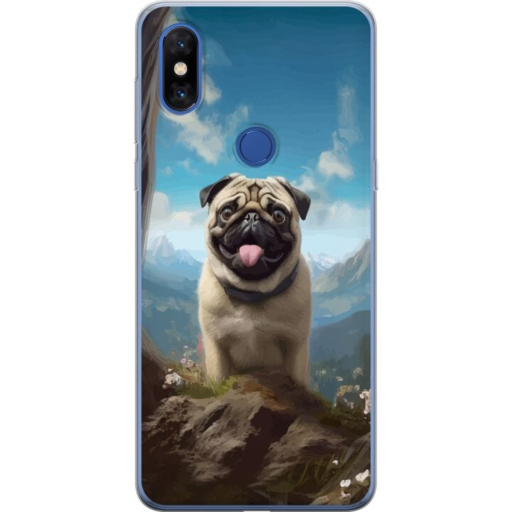 Mobildeksel til Xiaomi Mi Mix 3 med Glad Hund motiv i gruppen SMARTTELEFON & NETTBRETT / Mobilbeskyttelse / Xiaomi hos TP E-commerce Nordic AB (A65132)