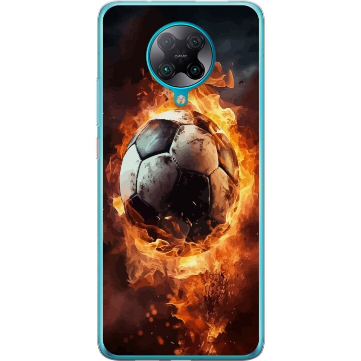 Mobildeksel til Xiaomi Poco F2 Pro med Fotball motiv i gruppen SMARTTELEFON & NETTBRETT / Mobilbeskyttelse / Xiaomi hos TP E-commerce Nordic AB (A65216)