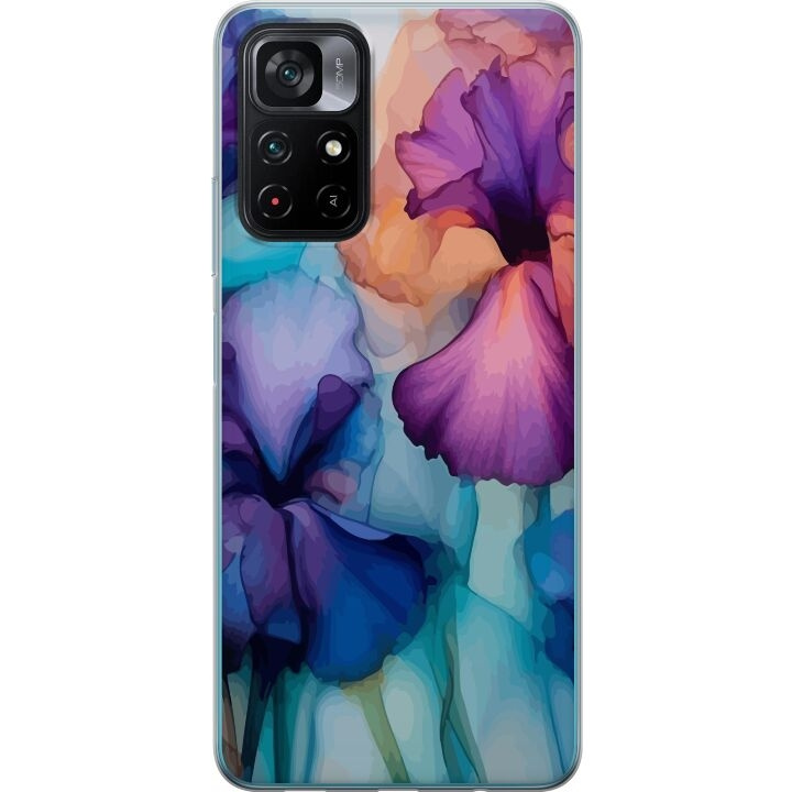 Mobildeksel til Xiaomi Poco M4 Pro 5G med Magiske blomster motiv i gruppen SMARTTELEFON & NETTBRETT / Mobilbeskyttelse / Xiaomi hos TP E-commerce Nordic AB (A65333)