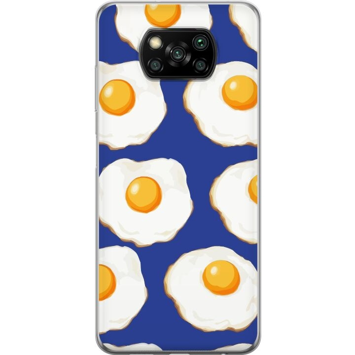 Mobildeksel til Xiaomi Poco X3 NFC med Stekte egg motiv i gruppen SMARTTELEFON & NETTBRETT / Mobilbeskyttelse / Xiaomi hos TP E-commerce Nordic AB (A65390)