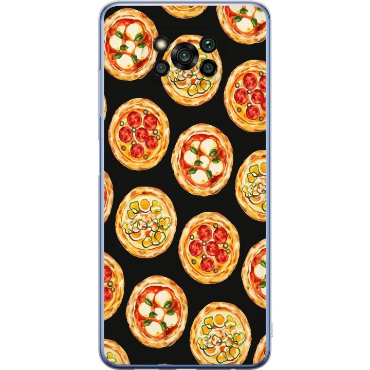 Mobildeksel til Xiaomi Poco X3 Pro med Pizza motiv i gruppen SMARTTELEFON & NETTBRETT / Mobilbeskyttelse / Xiaomi hos TP E-commerce Nordic AB (A65424)