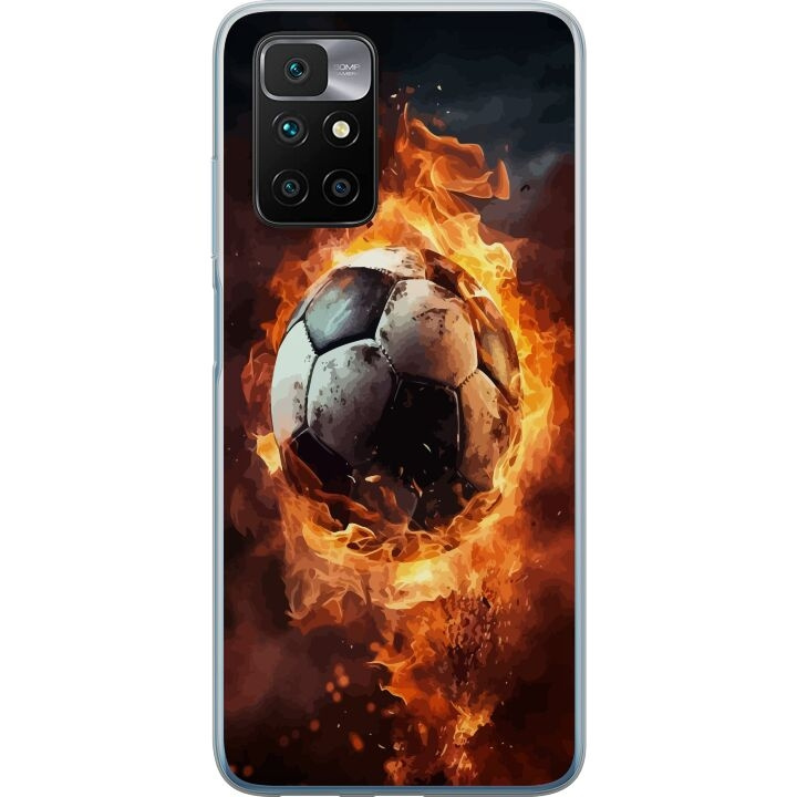 Mobildeksel til Xiaomi Redmi 10 med Fotball motiv i gruppen SMARTTELEFON & NETTBRETT / Mobilbeskyttelse / Xiaomi hos TP E-commerce Nordic AB (A65486)