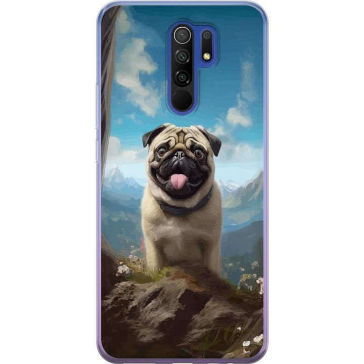 Mobildeksel til Xiaomi Redmi 9 med Glad Hund motiv i gruppen SMARTTELEFON & NETTBRETT / Mobilbeskyttelse / Xiaomi hos TP E-commerce Nordic AB (A65672)