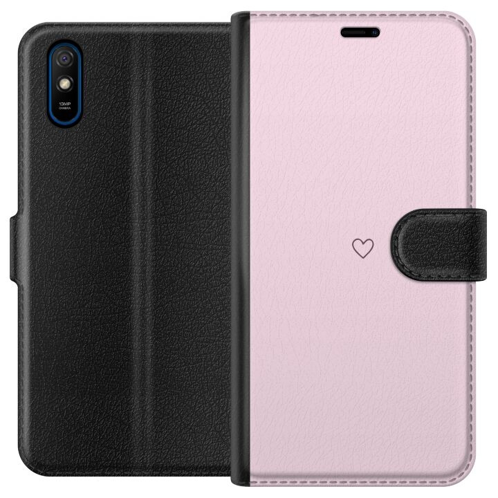 Lommeboketui til Xiaomi Redmi 9A med Hjerte motiv i gruppen SMARTTELEFON & NETTBRETT / Mobilbeskyttelse / Xiaomi hos TP E-commerce Nordic AB (A65700)