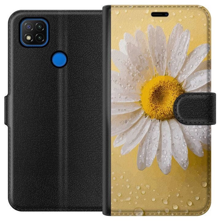 Lommeboketui til Xiaomi Redmi 9C med Porselensblomst motiv i gruppen SMARTTELEFON & NETTBRETT / Mobilbeskyttelse / Xiaomi hos TP E-commerce Nordic AB (A65762)