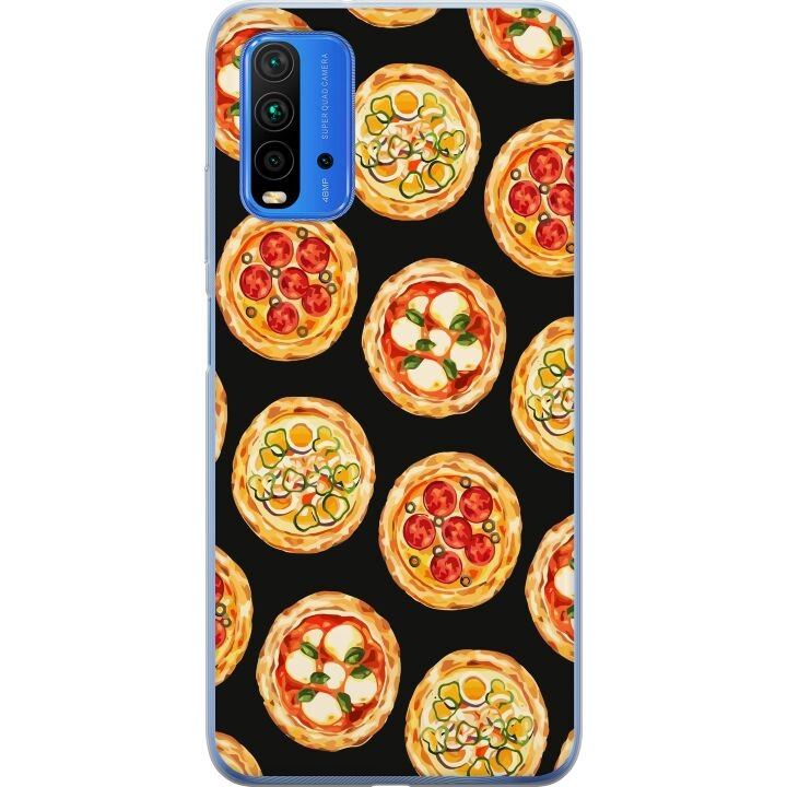 Mobildeksel til Xiaomi Redmi 9T med Pizza motiv i gruppen SMARTTELEFON & NETTBRETT / Mobilbeskyttelse / Xiaomi hos TP E-commerce Nordic AB (A65856)