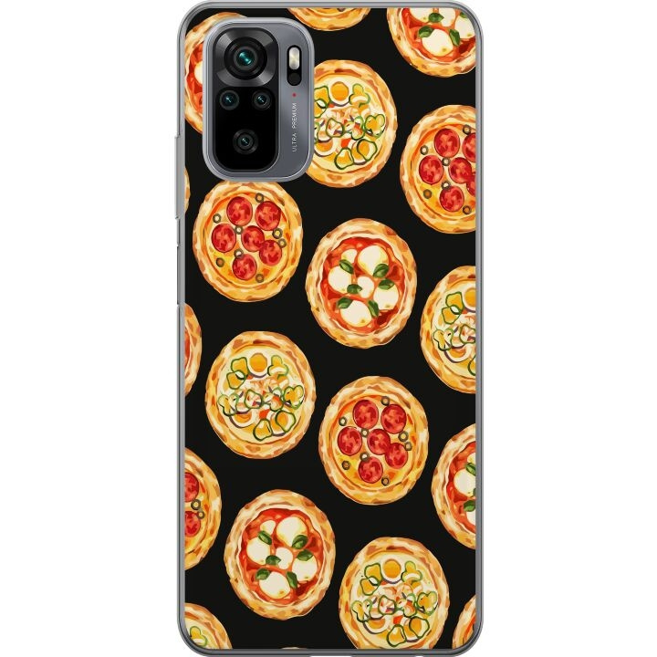 Mobildeksel til Xiaomi Redmi Note 10 med Pizza motiv i gruppen SMARTTELEFON & NETTBRETT / Mobilbeskyttelse / Xiaomi hos TP E-commerce Nordic AB (A65910)