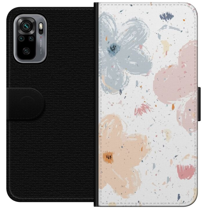 Lommeboketui til Xiaomi Redmi Note 10S med Blomster motiv i gruppen SMARTTELEFON & NETTBRETT / Mobilbeskyttelse / Xiaomi hos TP E-commerce Nordic AB (A66017)