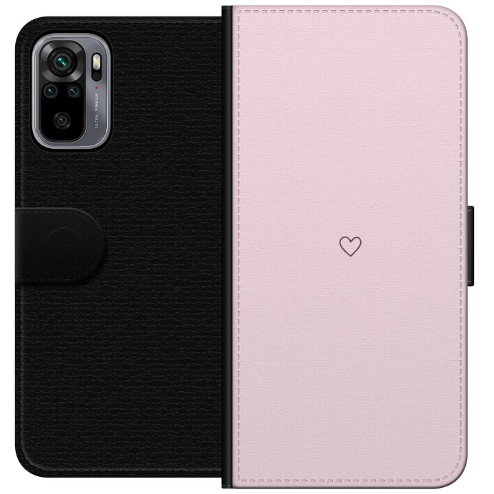 Lommeboketui til Xiaomi Redmi Note 10S med Hjerte motiv i gruppen SMARTTELEFON & NETTBRETT / Mobilbeskyttelse / Xiaomi hos TP E-commerce Nordic AB (A66024)