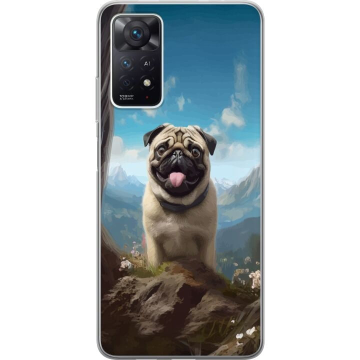 Mobildeksel til Xiaomi Redmi Note 11 Pro 5G med Glad Hund motiv i gruppen SMARTTELEFON & NETTBRETT / Mobilbeskyttelse / Xiaomi hos TP E-commerce Nordic AB (A66185)