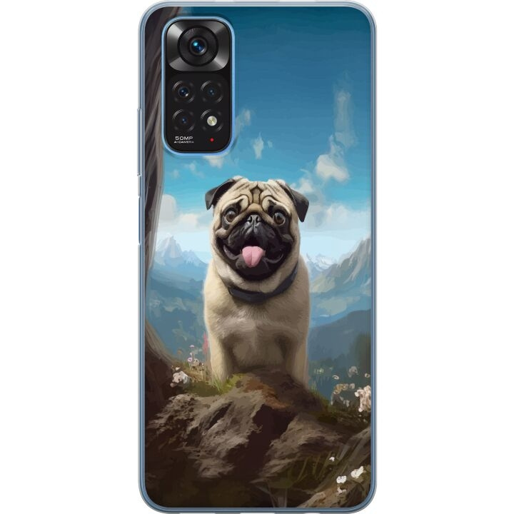 Mobildeksel til Xiaomi Redmi Note 11S med Glad Hund motiv i gruppen SMARTTELEFON & NETTBRETT / Mobilbeskyttelse / Xiaomi hos TP E-commerce Nordic AB (A66212)