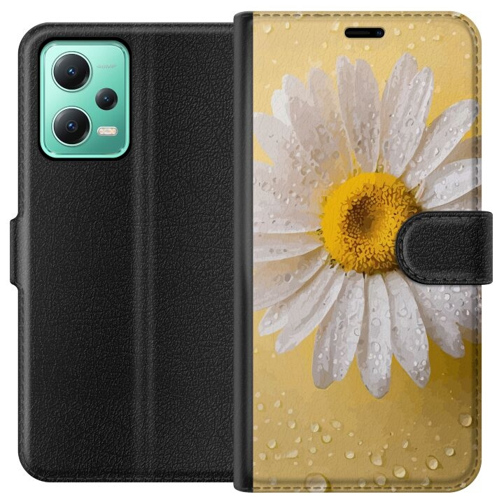 Lommeboketui til Xiaomi Redmi Note 12 med Porselensblomst motiv i gruppen SMARTTELEFON & NETTBRETT / Mobilbeskyttelse / Xiaomi hos TP E-commerce Nordic AB (A66221)