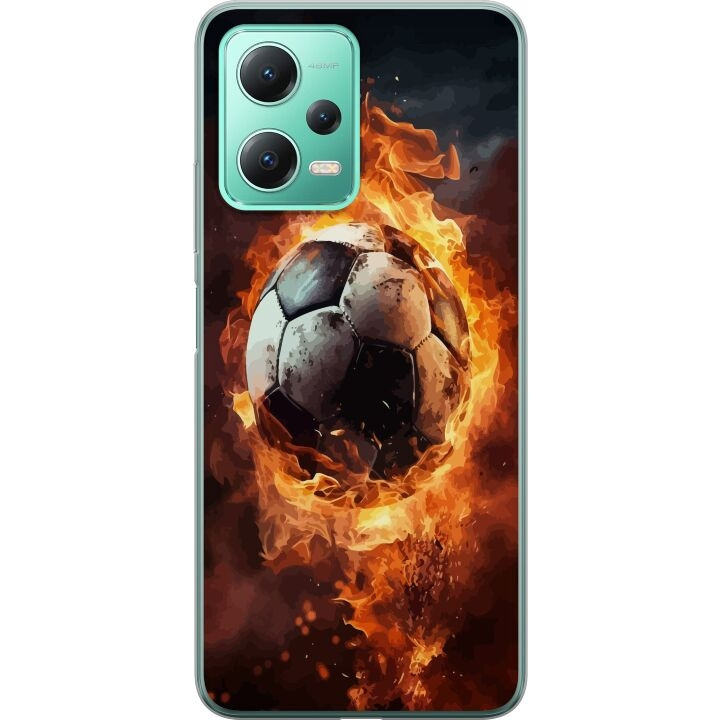 Mobildeksel til Xiaomi Redmi Note 12 med Fotball motiv i gruppen SMARTTELEFON & NETTBRETT / Mobilbeskyttelse / Xiaomi hos TP E-commerce Nordic AB (A66269)