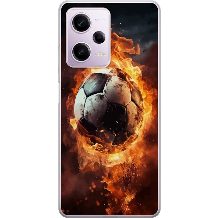 Mobildeksel til Xiaomi Redmi Note 12 Pro med Fotball motiv i gruppen SMARTTELEFON & NETTBRETT / Mobilbeskyttelse / Xiaomi hos TP E-commerce Nordic AB (A66323)