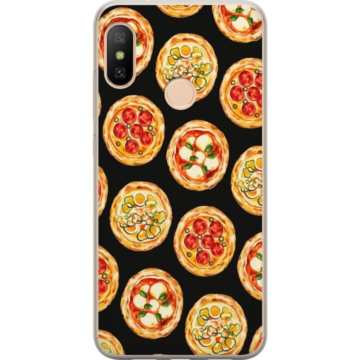 Mobildeksel til Xiaomi Redmi 6 Pro med Pizza motiv i gruppen SMARTTELEFON & NETTBRETT / Mobilbeskyttelse / Xiaomi hos TP E-commerce Nordic AB (A66450)