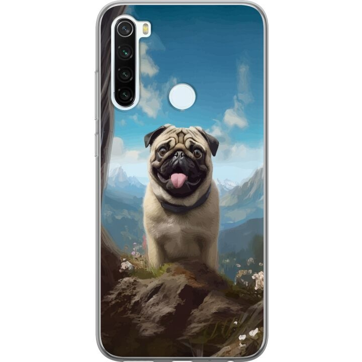 Mobildeksel til Xiaomi Redmi Note 8 med Glad Hund motiv i gruppen SMARTTELEFON & NETTBRETT / Mobilbeskyttelse / Xiaomi hos TP E-commerce Nordic AB (A66482)