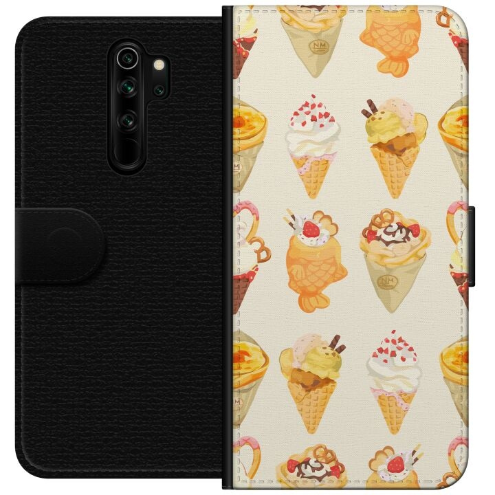 Lommeboketui til Xiaomi Redmi Note 8 Pro med Glassig motiv i gruppen SMARTTELEFON & NETTBRETT / Mobilbeskyttelse / Xiaomi hos TP E-commerce Nordic AB (A66502)