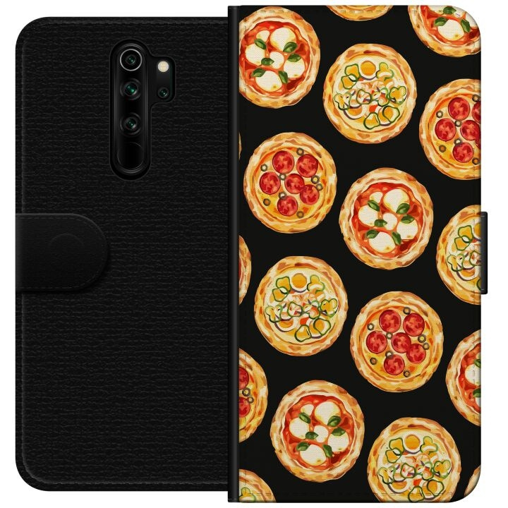 Lommeboketui til Xiaomi Redmi Note 8 Pro med Pizza motiv i gruppen SMARTTELEFON & NETTBRETT / Mobilbeskyttelse / Xiaomi hos TP E-commerce Nordic AB (A66504)